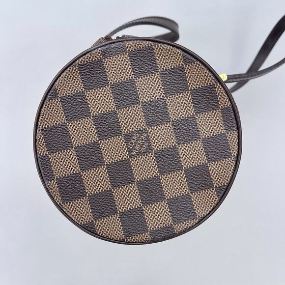 Louis Vuitton Papillon Damier Ebene Duffle 26 Brown Canvas shoulder Bag - Picture 7 of 14